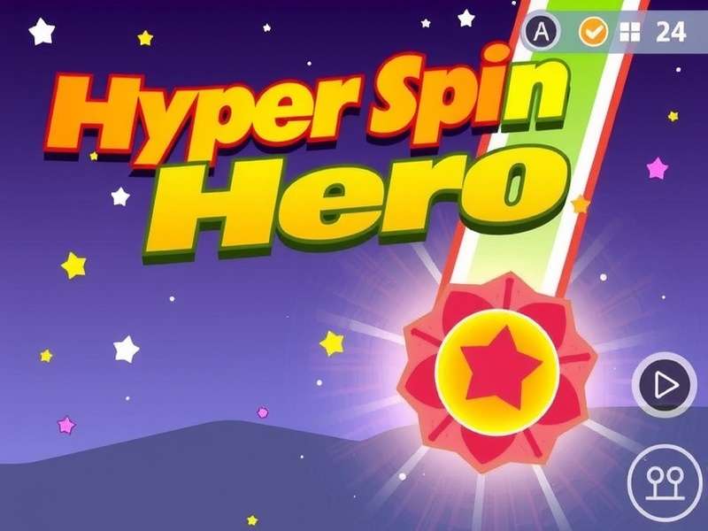 Hyper Spin Hero Gameplay Screenshot